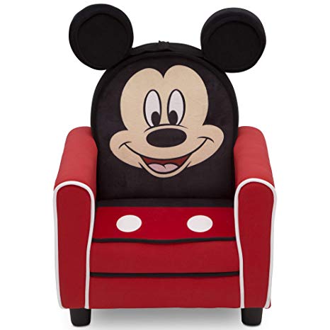 Delta Children Figural Upholstered Kids Chair, Disney Mickey Mouse