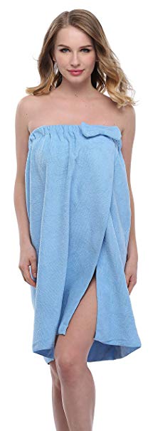 expressbuynow Spa Bath Towel Wrap for Ladies, 10 Colors