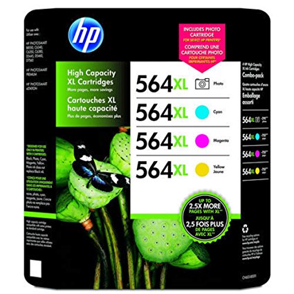 HP Photsmart 564XL 4 Pack C,M,Y and Photo Black