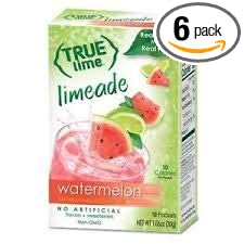 True Lime, Watermelon Limeade Drink Mix 10 packets (Pack of 6)