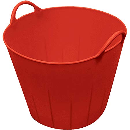 Little Giant Poly/Rubber Flex Tub, 11-Gallon, Red