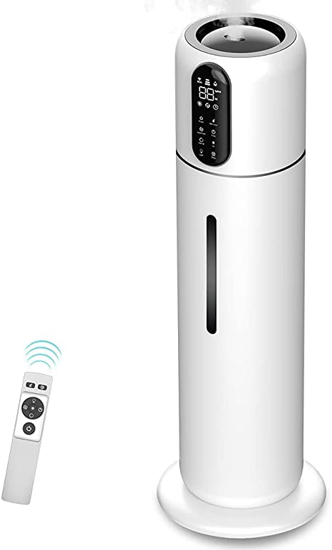 LVYUAN Humidifiers for Large Room Bedroom 9L Diffusers for Essential Oils 2.38 Gal Ultrasonic Cool Mist Humidifier with 3 Speed Remote Control Top Fill Vaporizer Auto Off