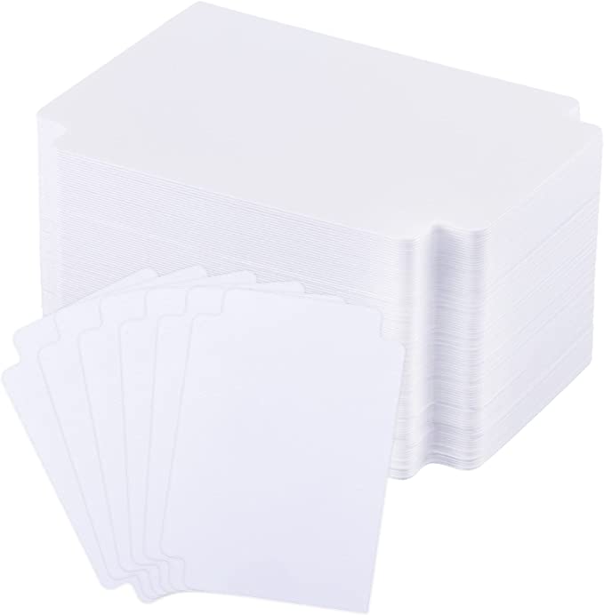 Trading Card Divider Cards Card Sorting Tray Plastic Divider Cards Playing Card Seperator Trading Card Organizer Trading Card Pages for Games Sports Supplies, 69 x 97 mm(50)