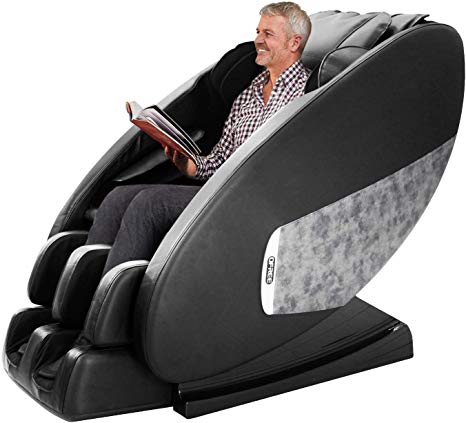 Ootori Massage Chair, Zero Gravity Full Body Air Shiatsu Electric Massage Chairs Recliner with Heating Vibrating Function&Foot Rollers,Black