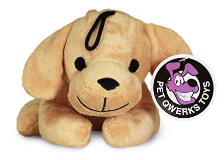 Pet Qwerks Dog Squeak Toys - Fun Interactive Squeaky Plush Pet Toy | with Cute Funny Sounds to keep boredom at bay - Choose from Various Animal Characters
