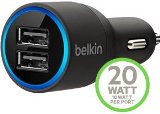 New Belkin Universal Mobile 2-port USB Car Charger 42 Amp Dual Port 21 a Per Port for Iphone and Android