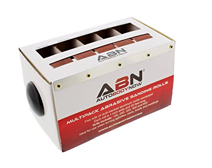 ABN Abrasive Sandpaper Roll 5-Piece Set – 150, 240, 320, 400, 600 Grit – Sanding Multipack of Aluminum Oxide Sandpaper