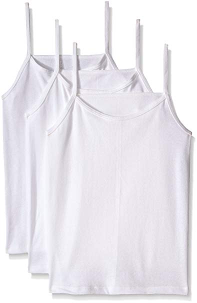 Fruit of the Loom Big Girls' White Cami (Pack of 3)
