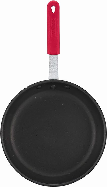 Winco AFP-8NS-H Commercial-Grade Aluminium Fry Pan/Skillet, 8", Silver