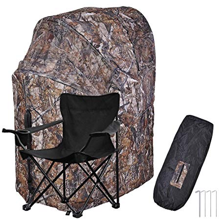 AW 1 Man Fold Chair Ground Deer Hunting Blind Woods Camouflage Turkey Hunting Tent 1 Man Fold Chair