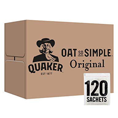 Quaker Oat So Simple Original Porridge Sachets, 27 g (Pack of 120)