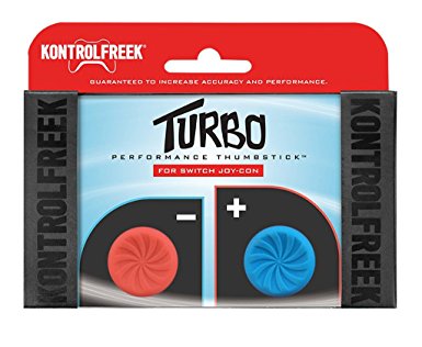 KontrolFreek Turbo Thumb Grips for Nintendo Switch Joy-Con (Red/Blue)