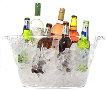 Andes Large 12L Acrylic Ice Bucket Champagne Wine Beer Drinks Cooler