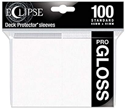 Ultra Pro 88-15600 Eclipse Gloss Standard Sleeves (100 Pack) -Arctic White