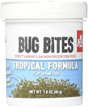 Fluval Bug Bites Tropical Formula for Small Fish 4.8oz (3 x 1.6oz)