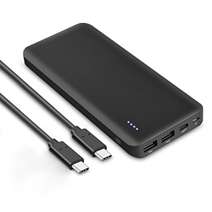 20000mAh Power Bank Power Delivery Portable Charger Pack External Battery with PD Type C Cable for iPhone Macbook Samsung S8 Note8 Nintendo Switch