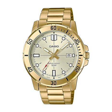 Casio Enticer Analog Gold Dial Men's Watch-MTP-VD01G-9EVUDF (A1368)