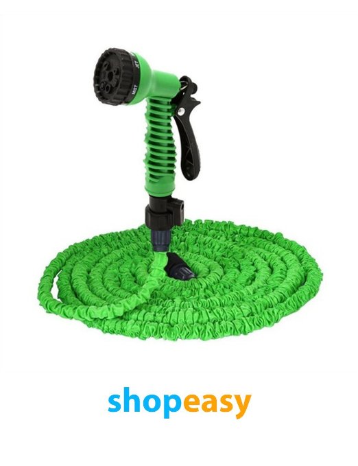 Easy to Use Expandable Hose By ShopEasy Practical and Convenient Garden Water Hose With Bonus Sprayer With 7 Watering Modes - Heavy Duty But Incredibly Lightweight12lbs No Kink Flexible