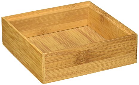 Lipper International 8183S Bamboo 6-by-6-Inch Stackable Organization Box