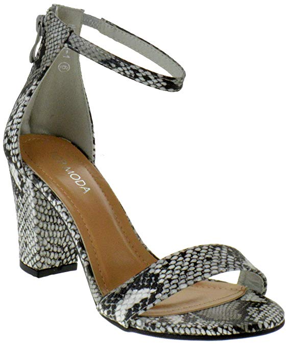 Top Moda Women's Hannah-1 Ankle Strap High Heel Sandal