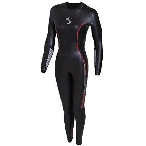 Triathlon Wetsuit - Women’s Synergy Adrenaline Fullsleeve Smoothskin Neoprene for Open Water Swimming Ironman Approved