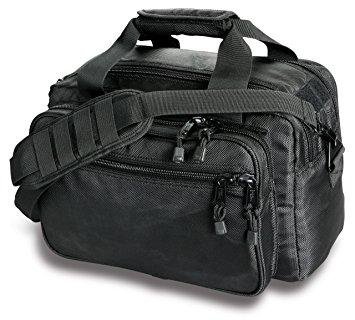 Uncle Mike's Law Enforcement Side-Armor Deluxe Range Bag, Black