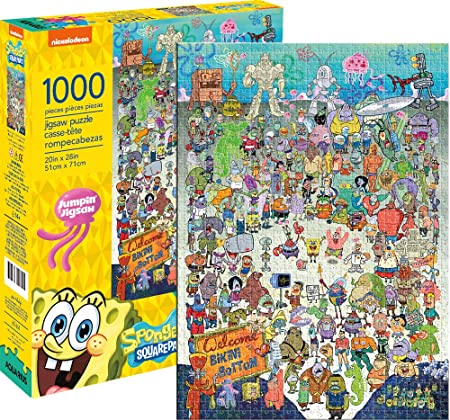 Aquarius Spongebob Squarepants Cast 1000 Pc Puzzle, Multicolor (65361)