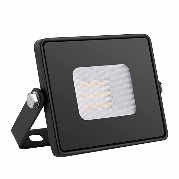 LE 10W LED Outdoor Flood Lights Waterproof IP65, 800lm, 3000K Warm White,100W Halogen Bulb Equivalent, 100° Beam Angle,Super Bright Work Light