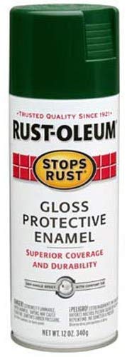 Rust-Oleum 7733830 Stops Rust Spray Paint, 12-Ounce, Gloss Dark Hunter