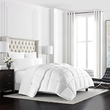 Beckham Hotel Collection Heavyweight Goose Down Alternative Comforter - Hotel Quality Luxury Hypoallergenic Duvet Insert - Warm Winter Comforter - Twin/Twin XL - White