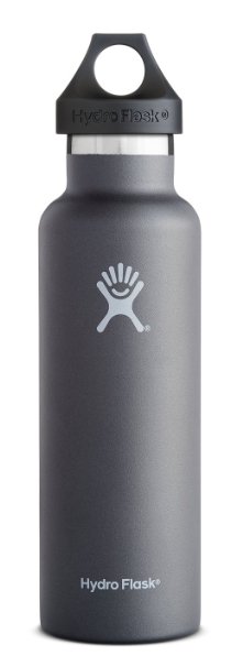 Hydro Flask Vacuum Insulated Stainless Steel Water Bottle Standard Mouth wLoop Cap