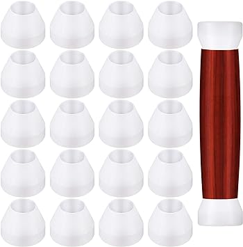 Zonon 20 Pieces Pen Bushings White Pen Bushings Non-Stick Durable Pen Bushings Synthetic Bushings for CA Finishing Pen Turning