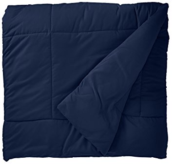 Sweet Home Collection White Goose Down Alternative Comforter, Full, Navy