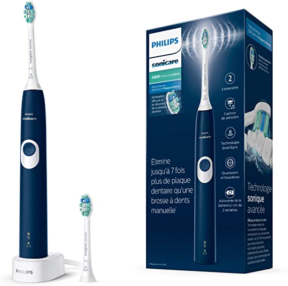 Philips 4300 Series Sonic Electric Toothbrush HX6801/08 – Electric Toothbrush (Bateria, Built-in Battery, 110 – 240, Lithium-Ion (Li-Ion) State, 1 Piece (s))