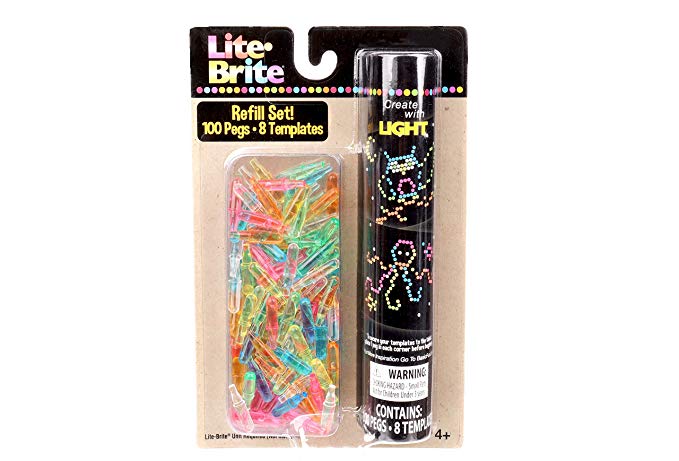 Basic Fun Lite-Brite Peg and Template Refill Pack