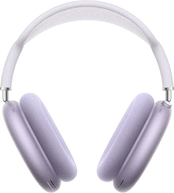 Apple AirPods Max Kabellose Kopfhörer, aktive Geräuschunterdrückung auf Pro Level, Transparenzmodus, personalisiertes 3D Audio, USB-C Ladecase, Violett