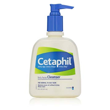 Cetaphil Daily Facial Cleanser, Normal to Oily Skin - 8 fl oz (Pack of 2)