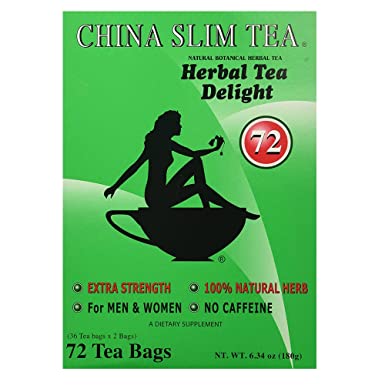 China Slim Dieter's Tea Delight, Large 6.34oz/180g, 72-Count , Pack of 1