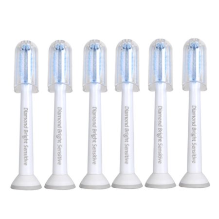 NEW Philip Sonicare HX6054 Sensitive High Quality Replacement Toothbrush Heads With Travel Caps For Sensitive Teeth Buy 4 Get 2 FREE fits