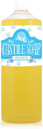 Mother's Vault - Liquid Castile Soap, Certified Organic and Natural Ingredients, Concentrated Multipurpose Soap For Everyday Cleaning - (32oz Unscented)