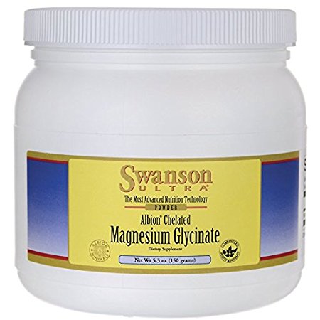 Swanson Albion Chelated Magnesium Glycinate 5.3 oz (150 grams) Pwdr