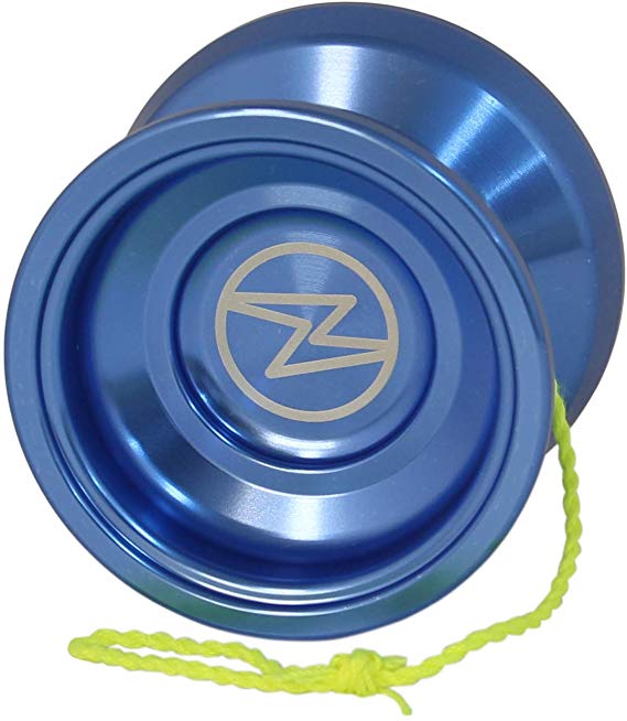 Yoyo King Proteus Professional Responsive Trick Aluminum Yoyo with Ball Bearing Axle for Kids with Extra String (Blue)