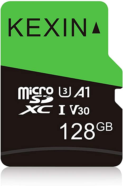 KEXIN 128GB Micro SD Card Class 10 Ultra MicroSDXC UHS-I Memory Card, C10, U3, V30, A1, 1 Pack Micro SD Card