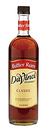 DaVinci Gourmet Classic Flavored Syrups Butter Rum 750 mL
