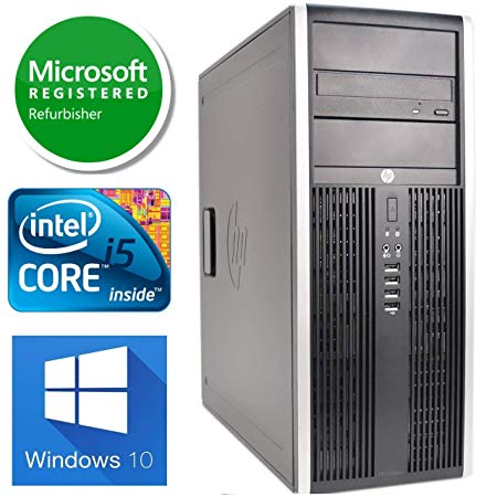 HP Elite 8300 Tower Desktop (Intel Quad Core i5 3.20GHz, 16GB RAM, 2TB HDD, 120GB SSD, Windows 10 Professional, WiFi, HDMI, Bluetooth) (Renewed)