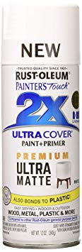 Rust-Oleum 331181 Painters Touch 2X Spray Paint, Matte White