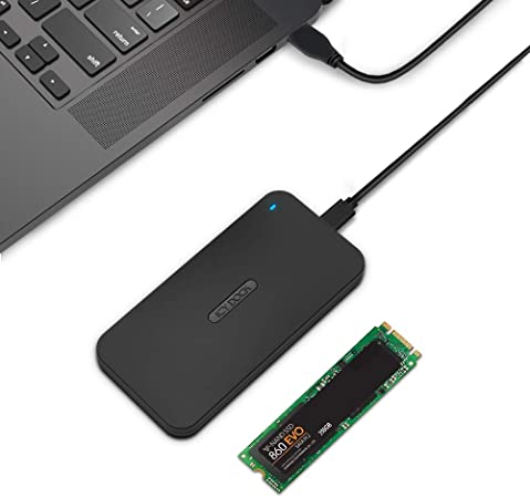 ICY DOCK M.2 SATA to USB 3.2 Gen 1 (5Gbps) SSD Reader Adapter Tool-Less Enclosure for 2280/2260/2242/2230 M.2 NGFF SSD | ICYNano MB809U3-1M2B