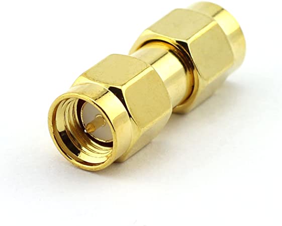 DGZZI 2-Pack RF Coaxial Adapter SMA Coax Jack Connector SMA Male to RP SMA Male