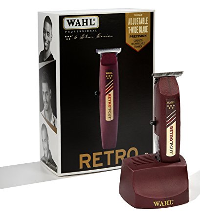Wahl Professional 5-Star Series Cordless Retro T-Cut Trimmer #8412 – Great for Professional Stylists and Barbers – 60 Minute Run Time