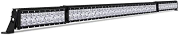 LED Light Bar, Autofeel 52 inch 22000LM 220W Three Color Lighting Modes Spot & Flood Beam Combo Dual Row Off Road Fog & Driving Light for Jeep Ford Trucks Boat (Warm White/Amber/White)